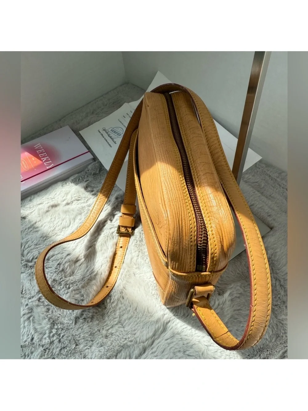 Louis Vuitton Brown Epi Leather Messenger Crossbody